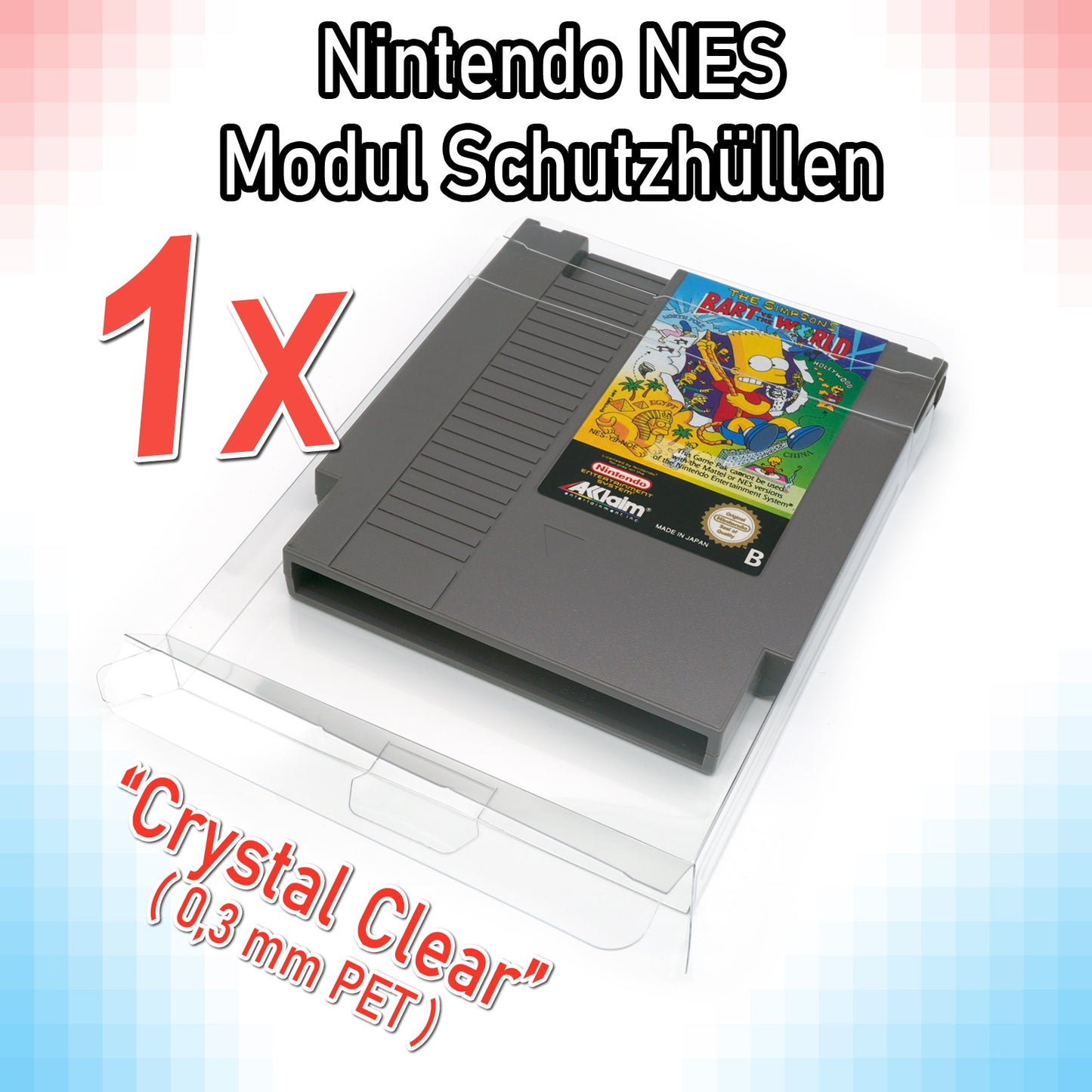 Nintendo NES Spiele Modul Schutzhüllen