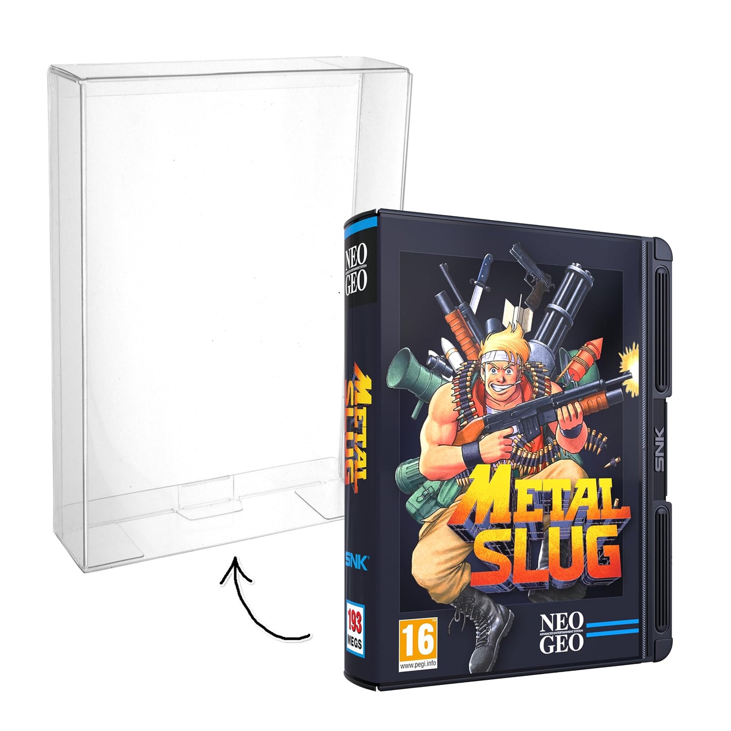 Schutzhüllen für NEO GEO AES+ Cartridge Spiele Modul OVPs