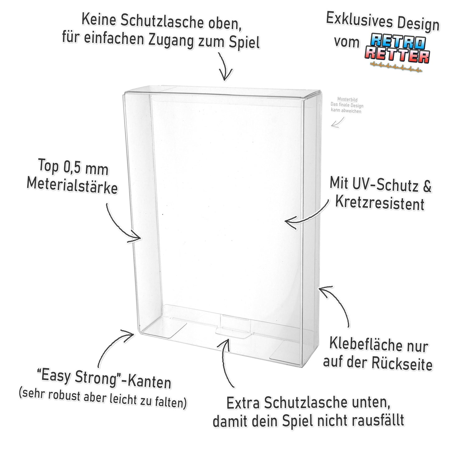 Schutzhüllen für NEO GEO AES+ Cartridge Spiele Modul OVPs