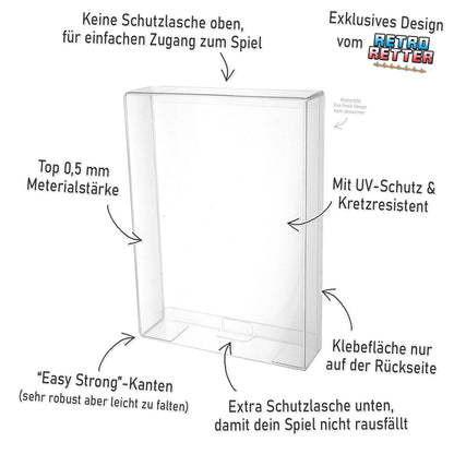 Schutzhüllen für NEO GEO AES+ Cartridge Spiele Modul OVPs