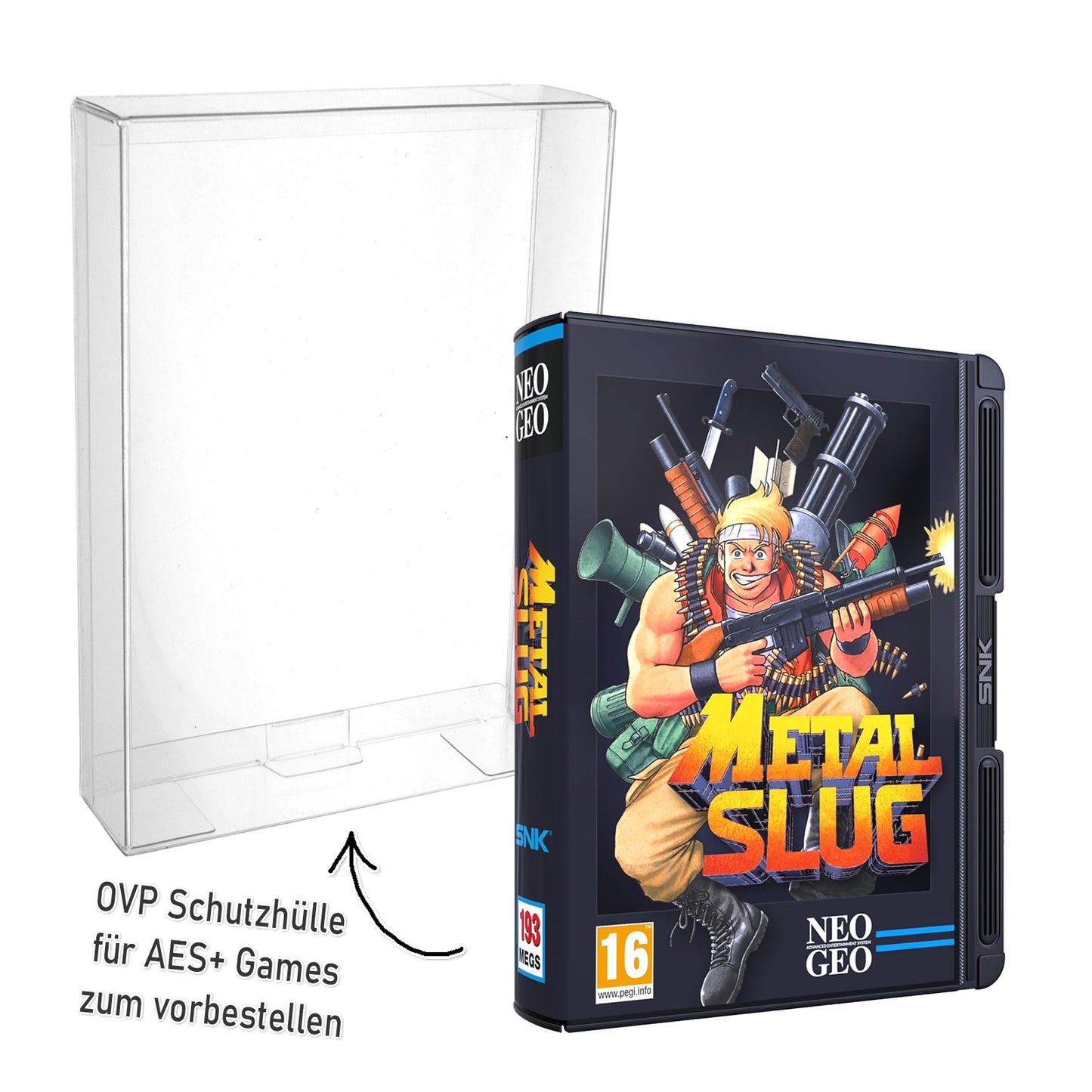 Schutzhüllen für NEO GEO AES+ Cartridge Spiele Modul OVPs