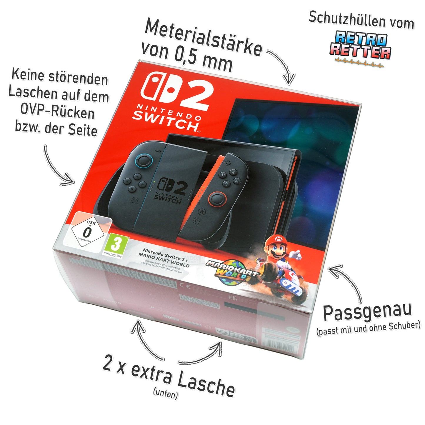 Schutzhüllen für Nintendo Switch 2 Konsolen OVP
