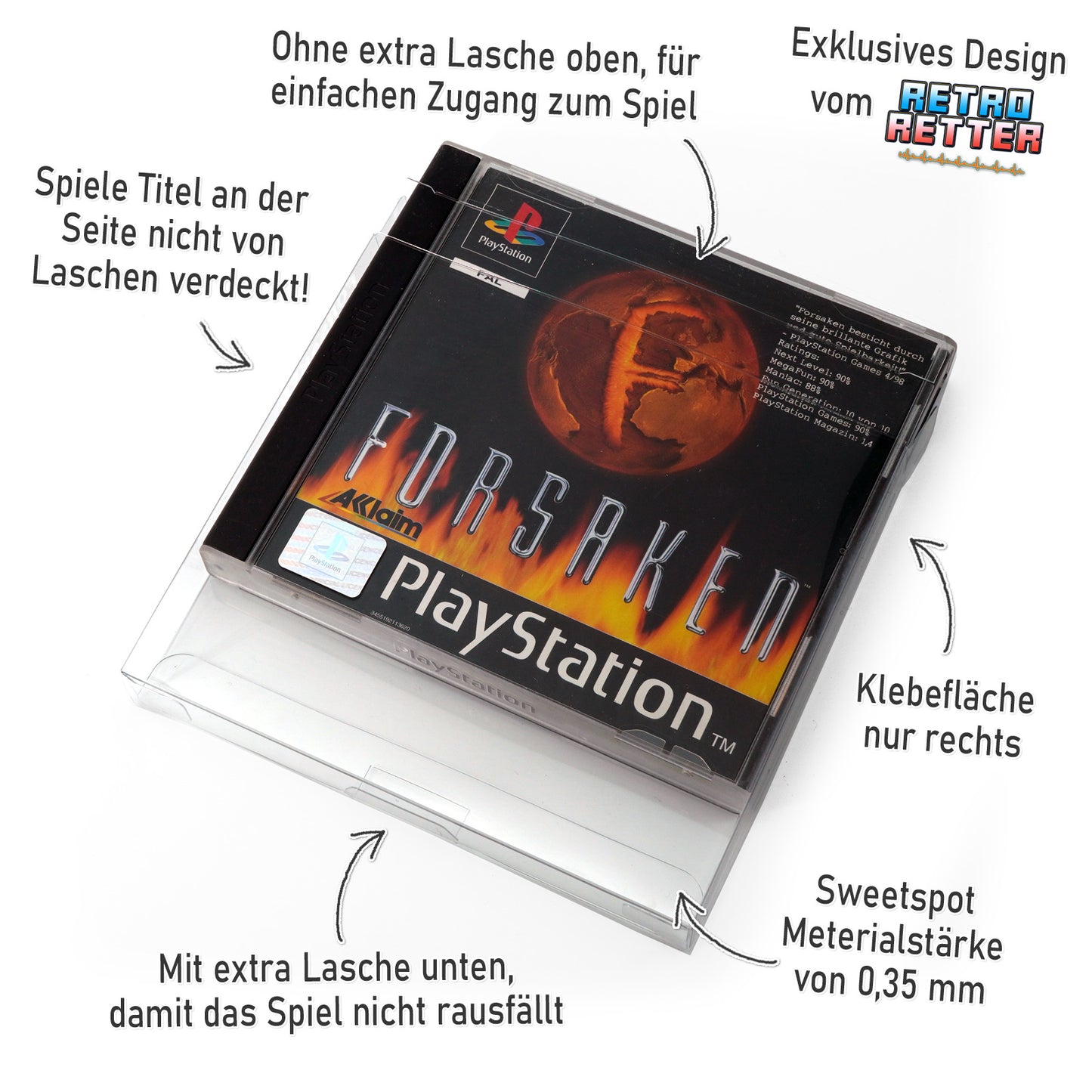 PlayStation 1 Spiele OVP Schutzhüllen