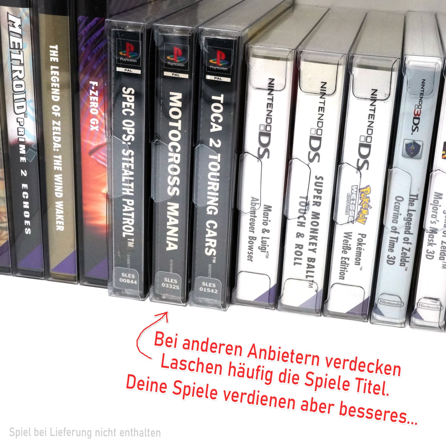 PlayStation 1 Spiele OVP Schutzhüllen