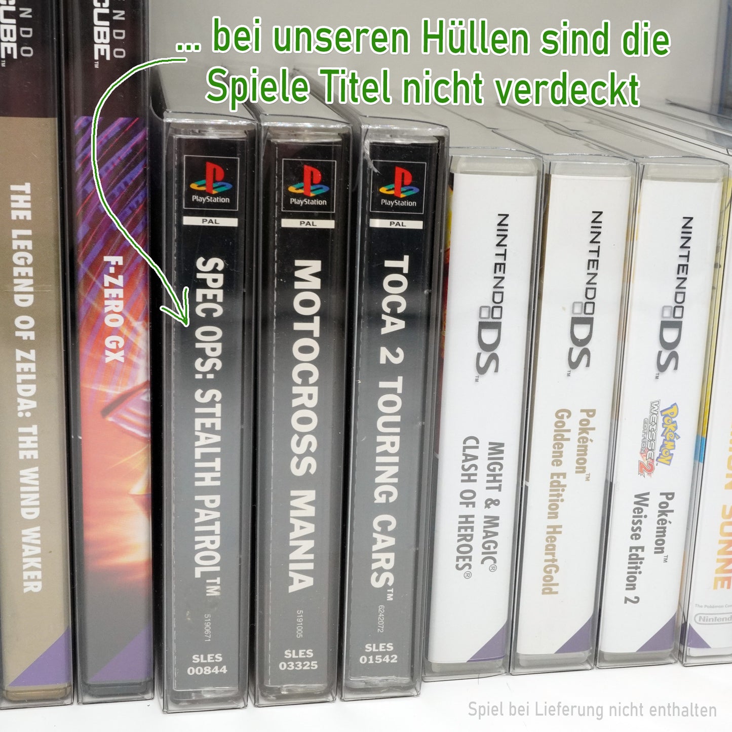 PlayStation 1 Spiele OVP Schutzhüllen