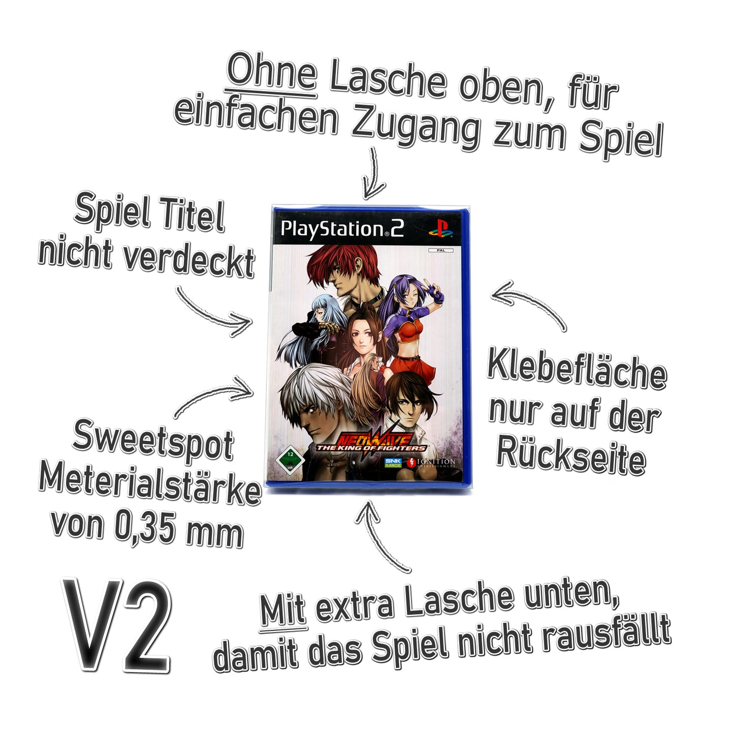 Sony PlayStation 2 Spiele OVP Schutzhüllen