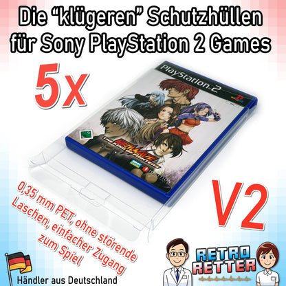 Sony PlayStation 2 Spiele OVP Schutzhüllen