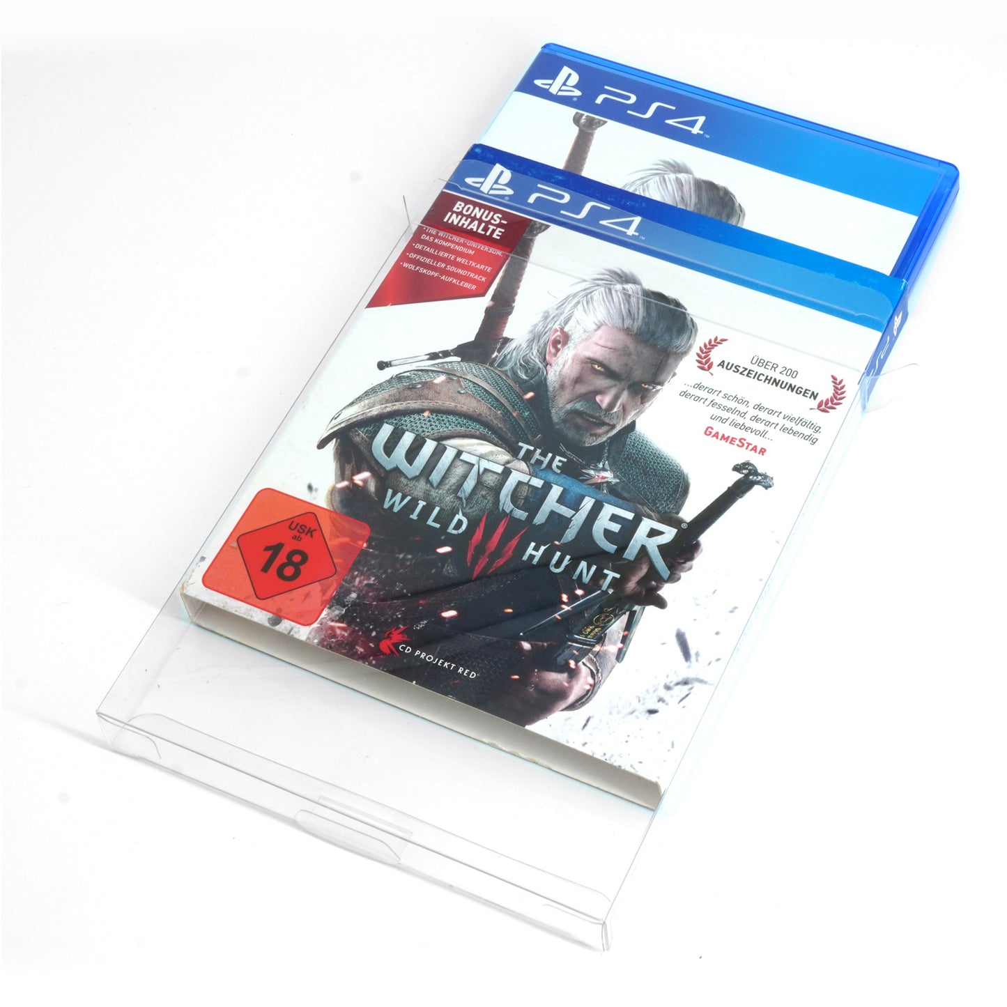 Schutzhüllen für PS3 / PS4 / PS5 Spiele OVPs mit Schuber