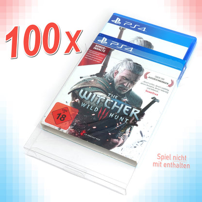 Schutzhüllen für PS3 / PS4 / PS5 Spiele OVPs mit Schuber