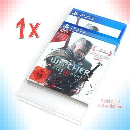 Schutzhüllen für PS3 / PS4 / PS5 Spiele OVPs mit Schuber