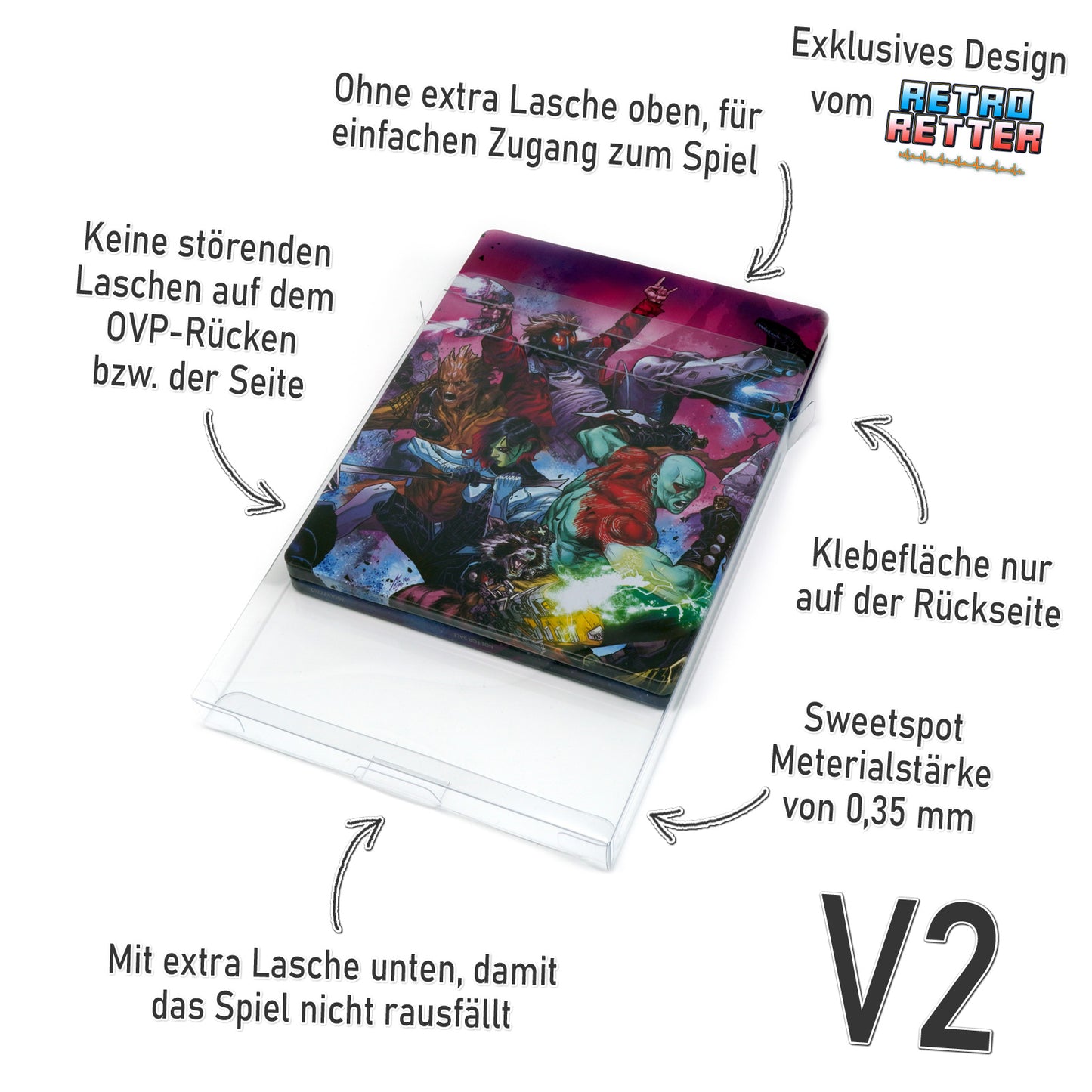 PS3 / PS4 / PS5 Steelbook Schutzhüllen RetroRetter V2 Design!