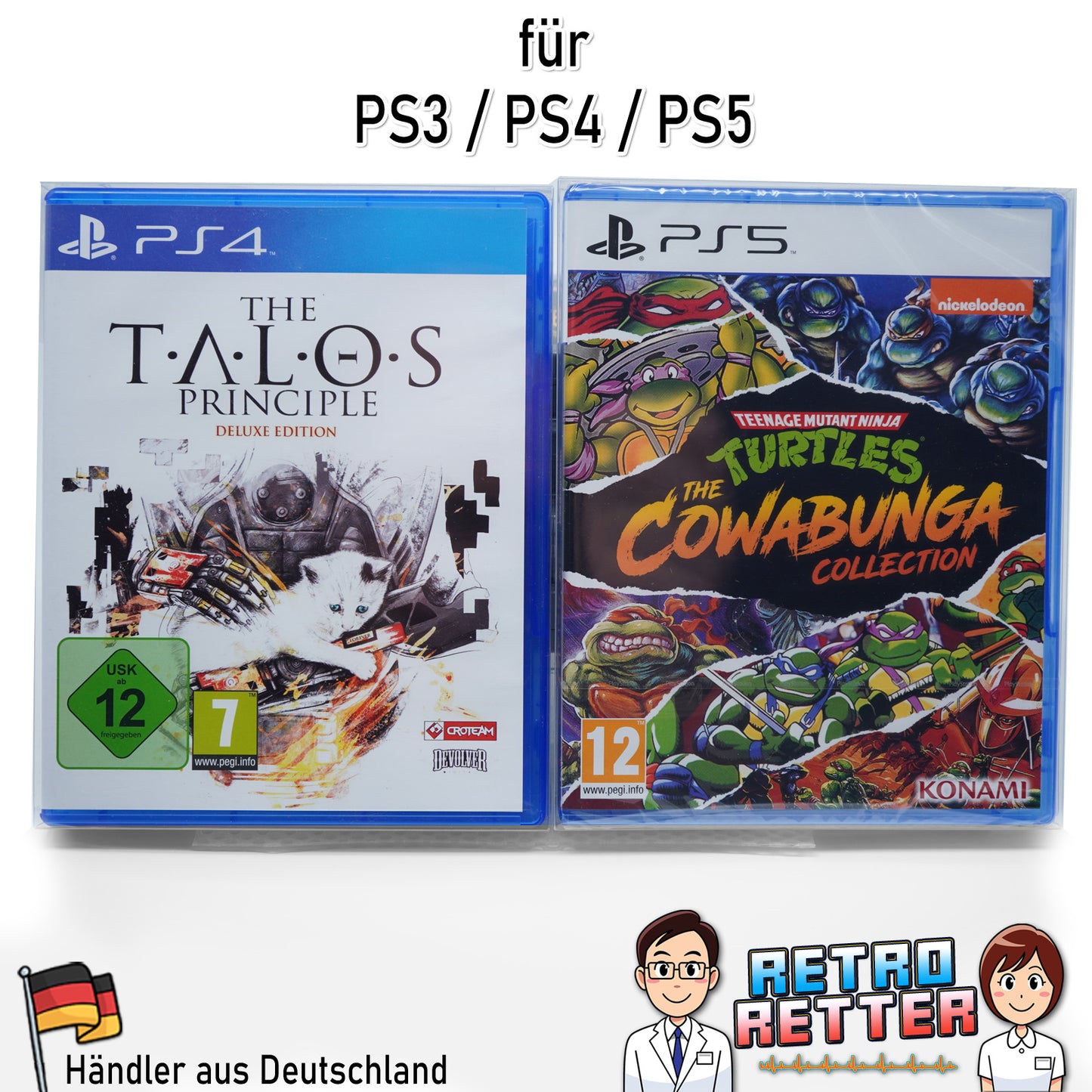 Sony PS3/PS4/PS5 Spiele OVP Schutzhüllen