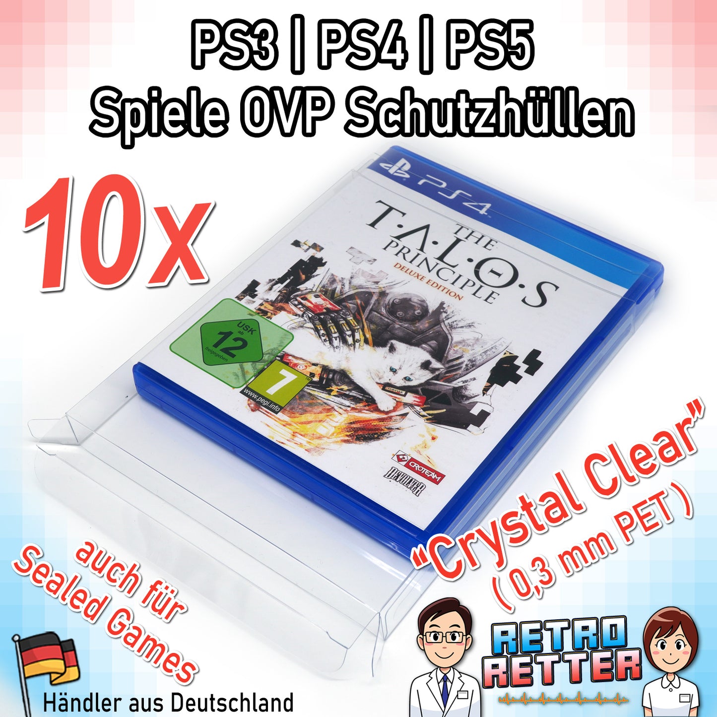 Sony PS3/PS4/PS5 Spiele OVP Schutzhüllen
