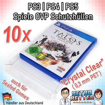 Sony PS3/PS4/PS5 Spiele OVP Schutzhüllen