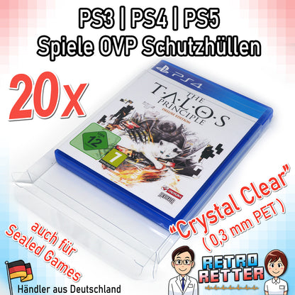 Sony PS3/PS4/PS5 Spiele OVP Schutzhüllen