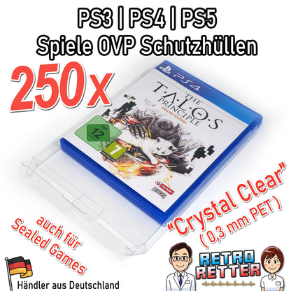 Sony PS3/PS4/PS5 Spiele OVP Schutzhüllen