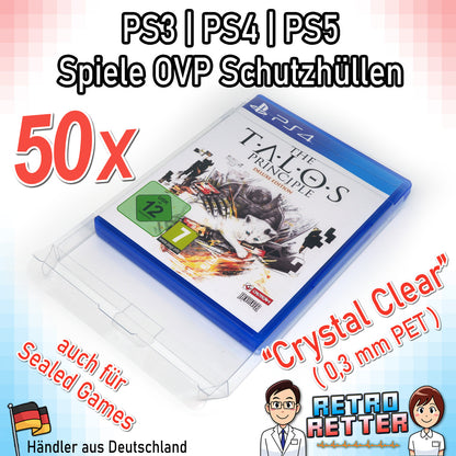 Sony PS3/PS4/PS5 Spiele OVP Schutzhüllen
