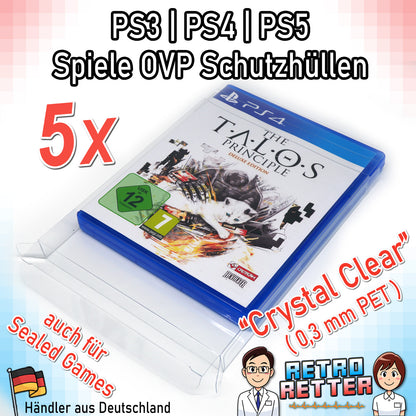 Sony PS3/PS4/PS5 Spiele OVP Schutzhüllen