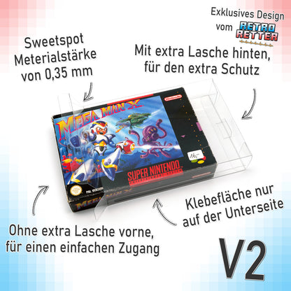 Super Nintendo Spiele OVP Schutzhüllen
