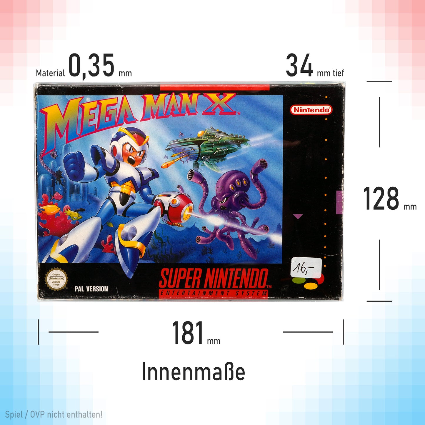 Super Nintendo Spiele OVP Schutzhüllen
