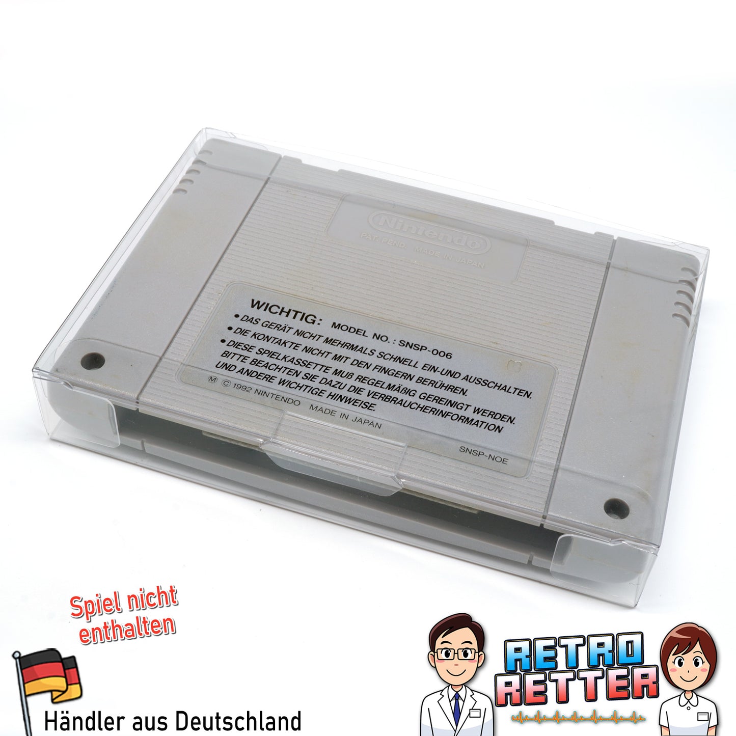 Super Nintendo Spiele Modul Schutzhüllen