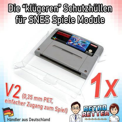 Super Nintendo Spiele Modul Schutzhüllen