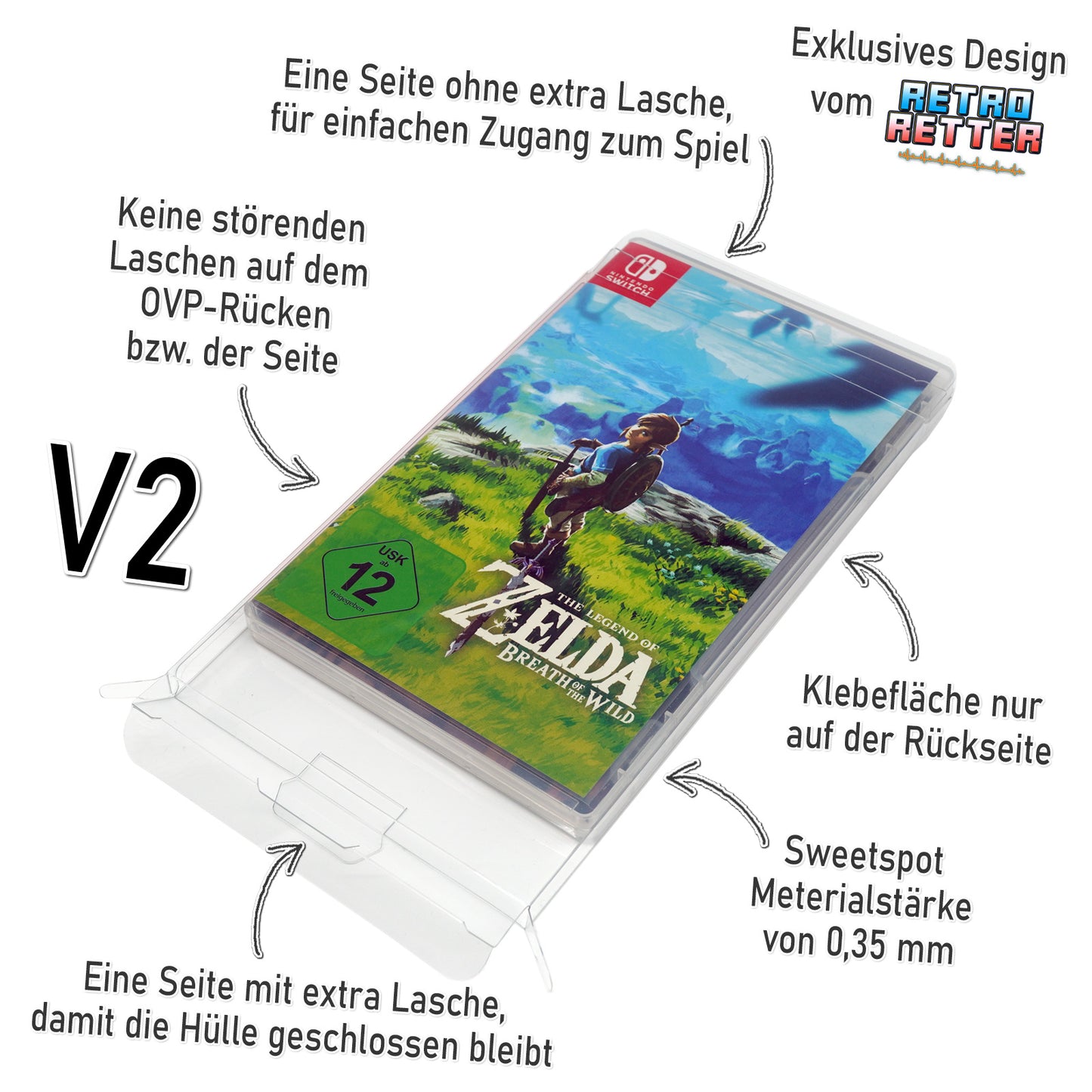 Nintendo Switch Spiele OVP Schutzhüllen