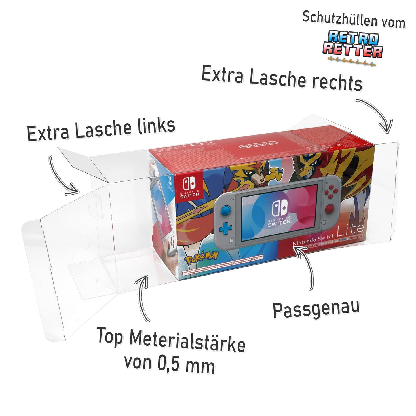 Schutzhüllen für Nintendo Switch Lite Konsolen OVP
