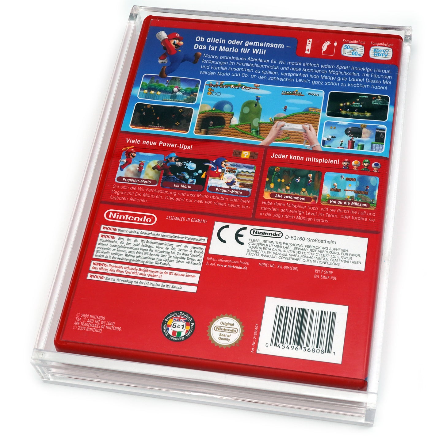 Acryl Case für Nintendo Wii / Wii U Spiele OVP