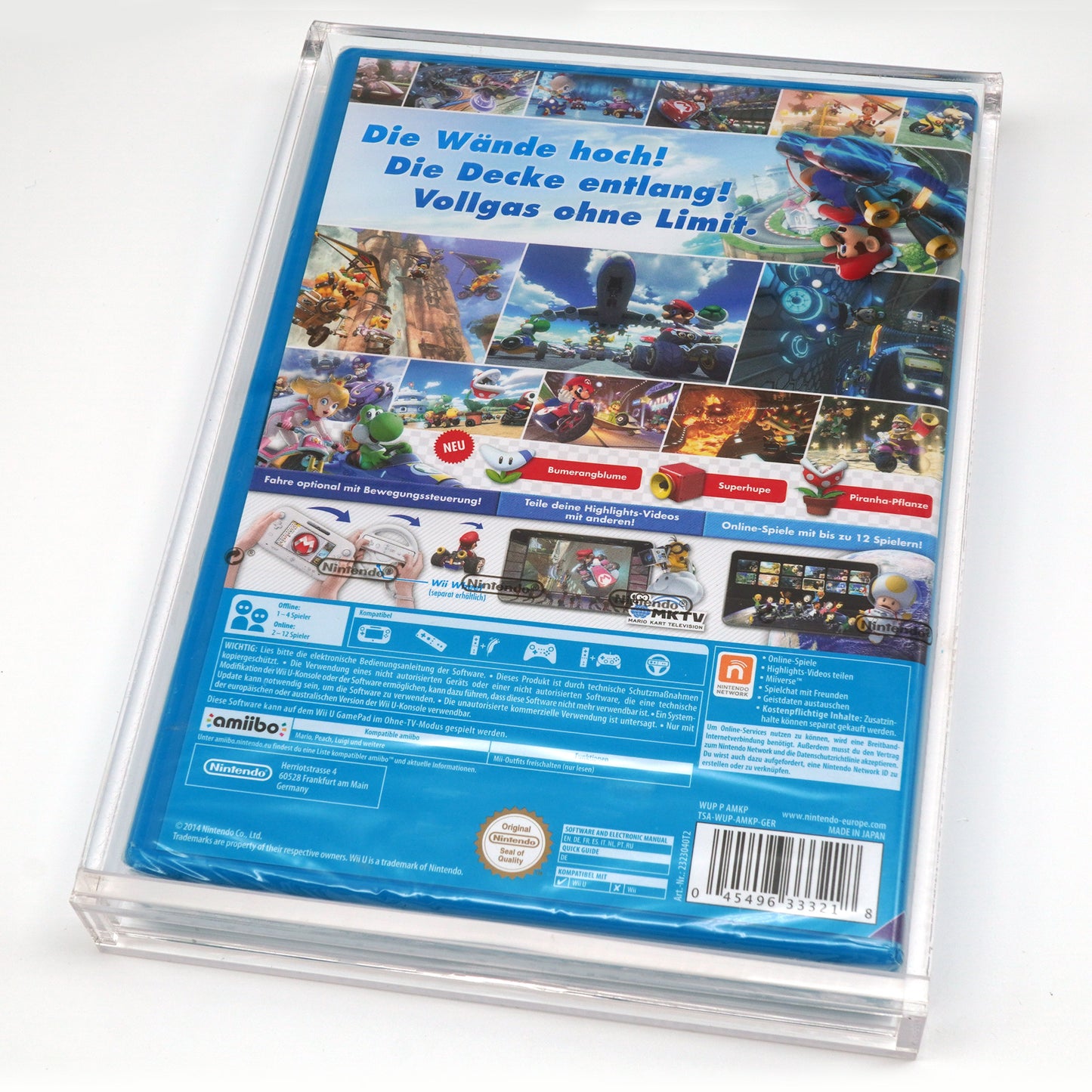 Acryl Case für Nintendo Wii / Wii U Spiele OVP