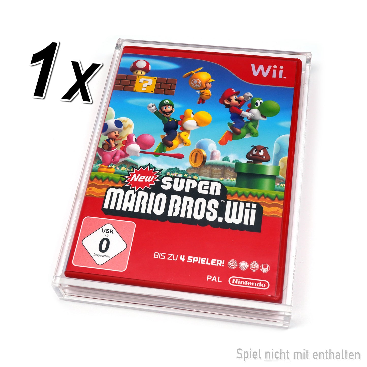 Acryl Case für Nintendo Wii / Wii U Spiele OVP