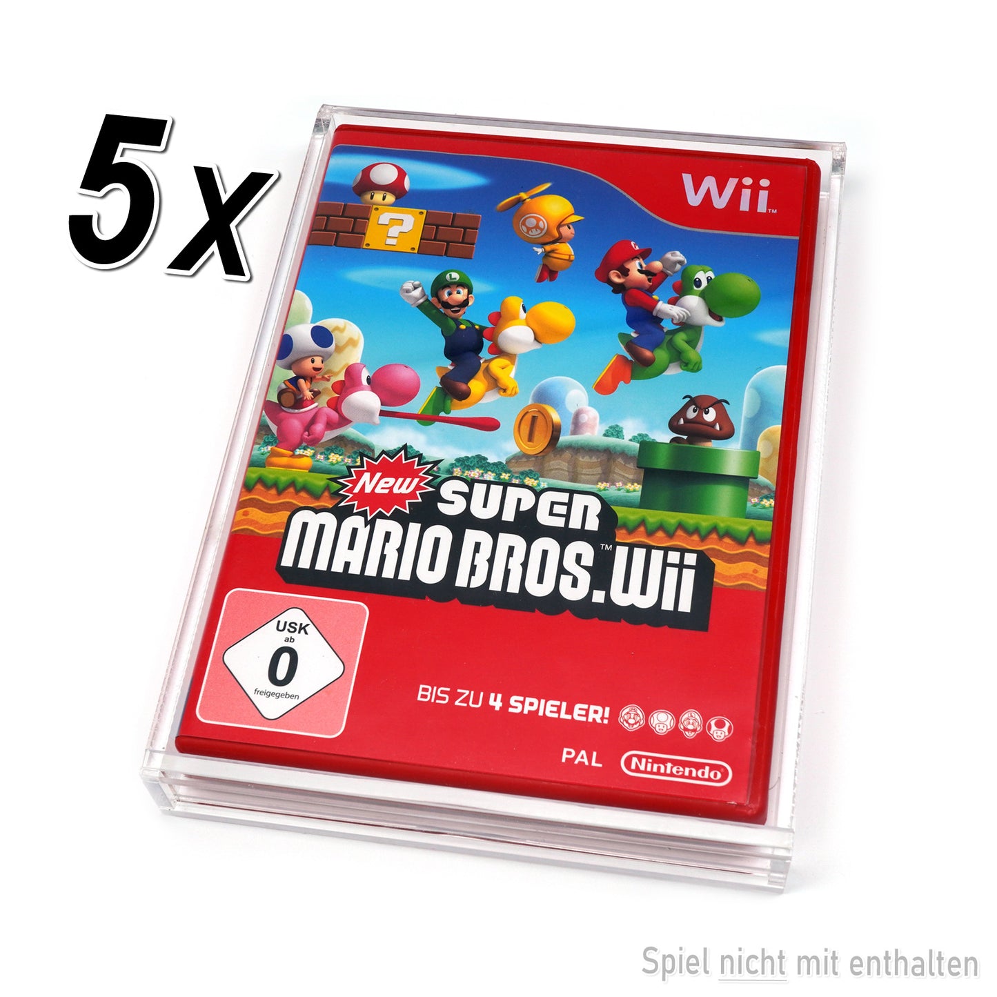 Acryl Case für Nintendo Wii / Wii U Spiele OVP