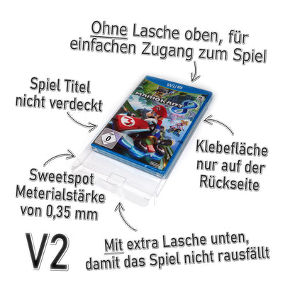 Nintendo Wii & Wii U Spiele OVP Schutzhüllen