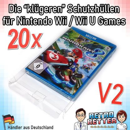 Nintendo Wii & Wii U Spiele OVP Schutzhüllen