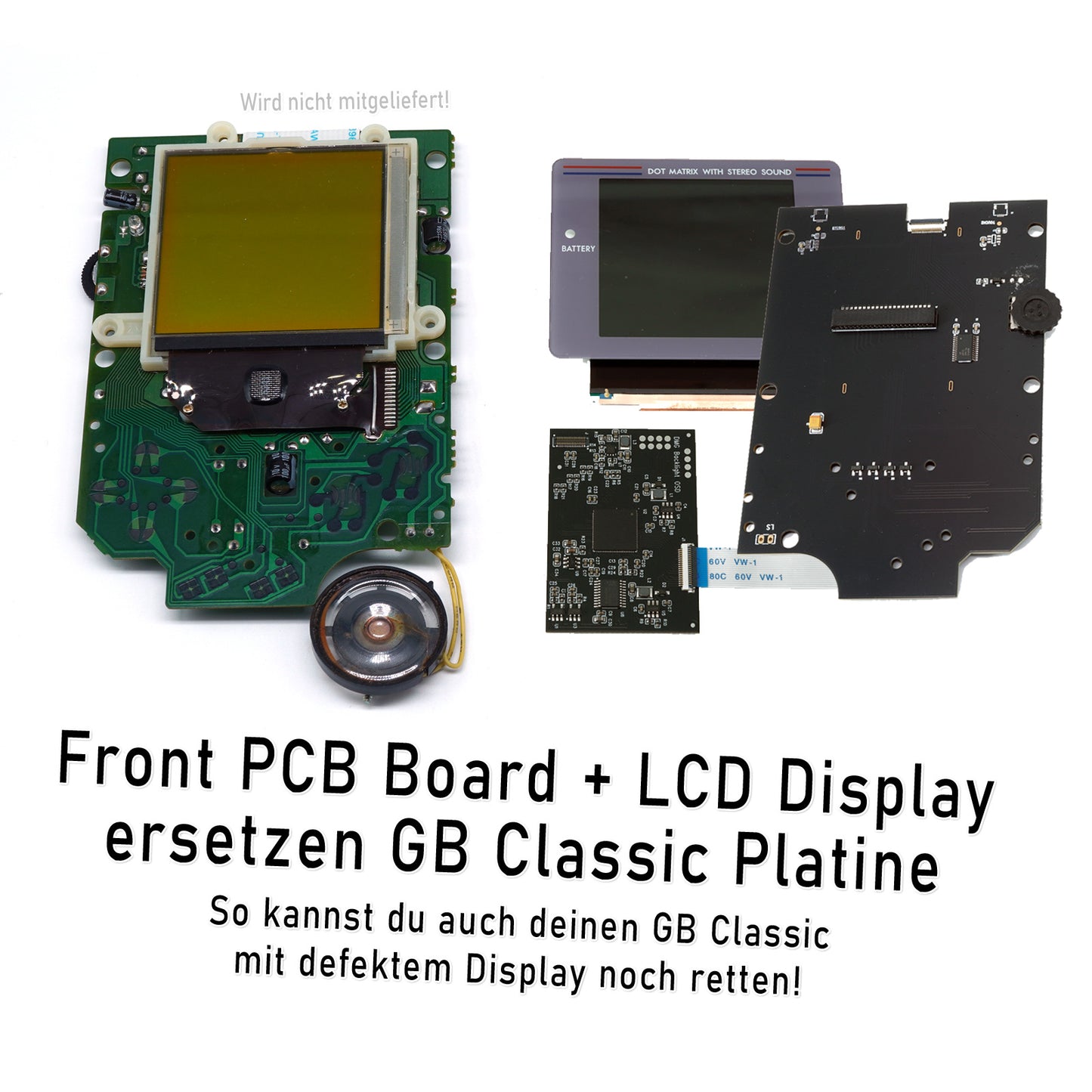 HISPEEDIDO Q5 IPS Set Laminated für GameBoy Classic