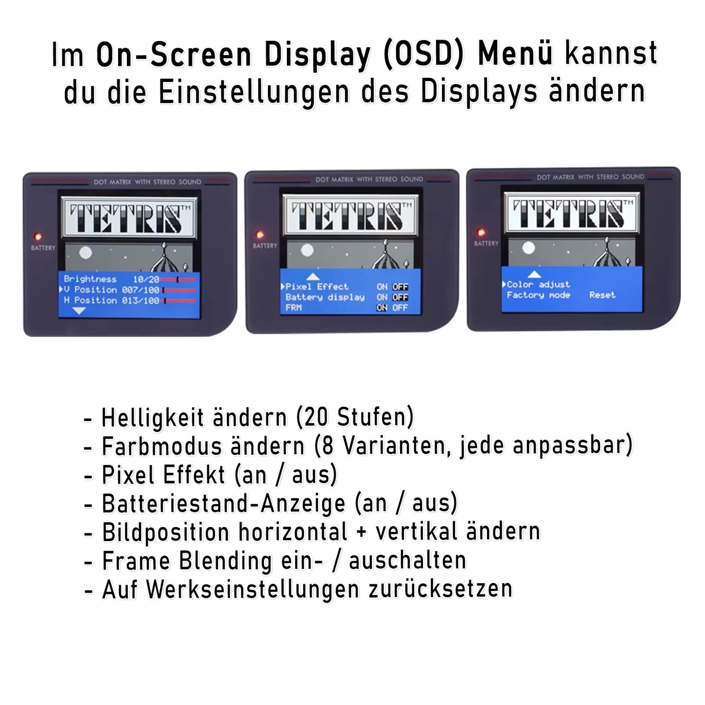 HISPEEDIDO Q5 IPS Set Laminated für GameBoy Classic