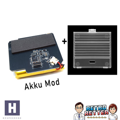 HISPEEDIDO 3,7V Akku Mod für GAME BOY Classic DMG (mit / ohne IPS Kit)