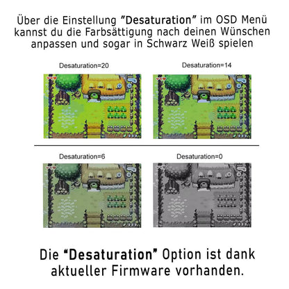 HISPEEDIDO GBA IPS V5 Laminated Set für GAME BOY Advance