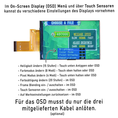 HISPEEDIDO GBA IPS V5 Laminated Set für GAME BOY Advance