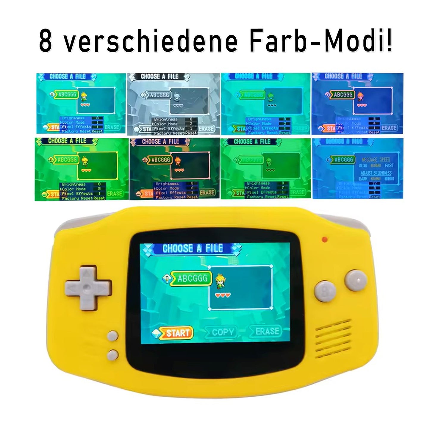 HISPEEDIDO GBA IPS V5 Laminated Set für GAME BOY Advance