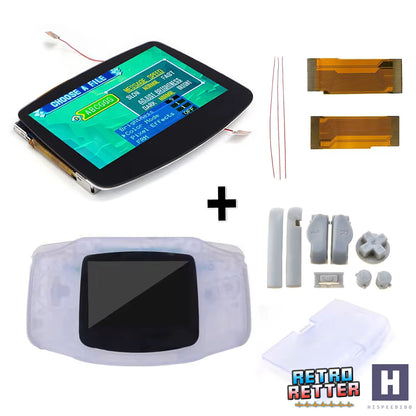 HISPEEDIDO GBA V5 IPS Display Set mit Gehäuse für GameBoy Advance