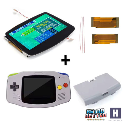 HISPEEDIDO GBA V5 IPS Display Set mit Gehäuse für GameBoy Advance