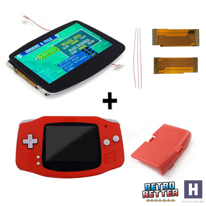 HISPEEDIDO GBA V5 IPS Display Set mit Gehäuse für GameBoy Advance