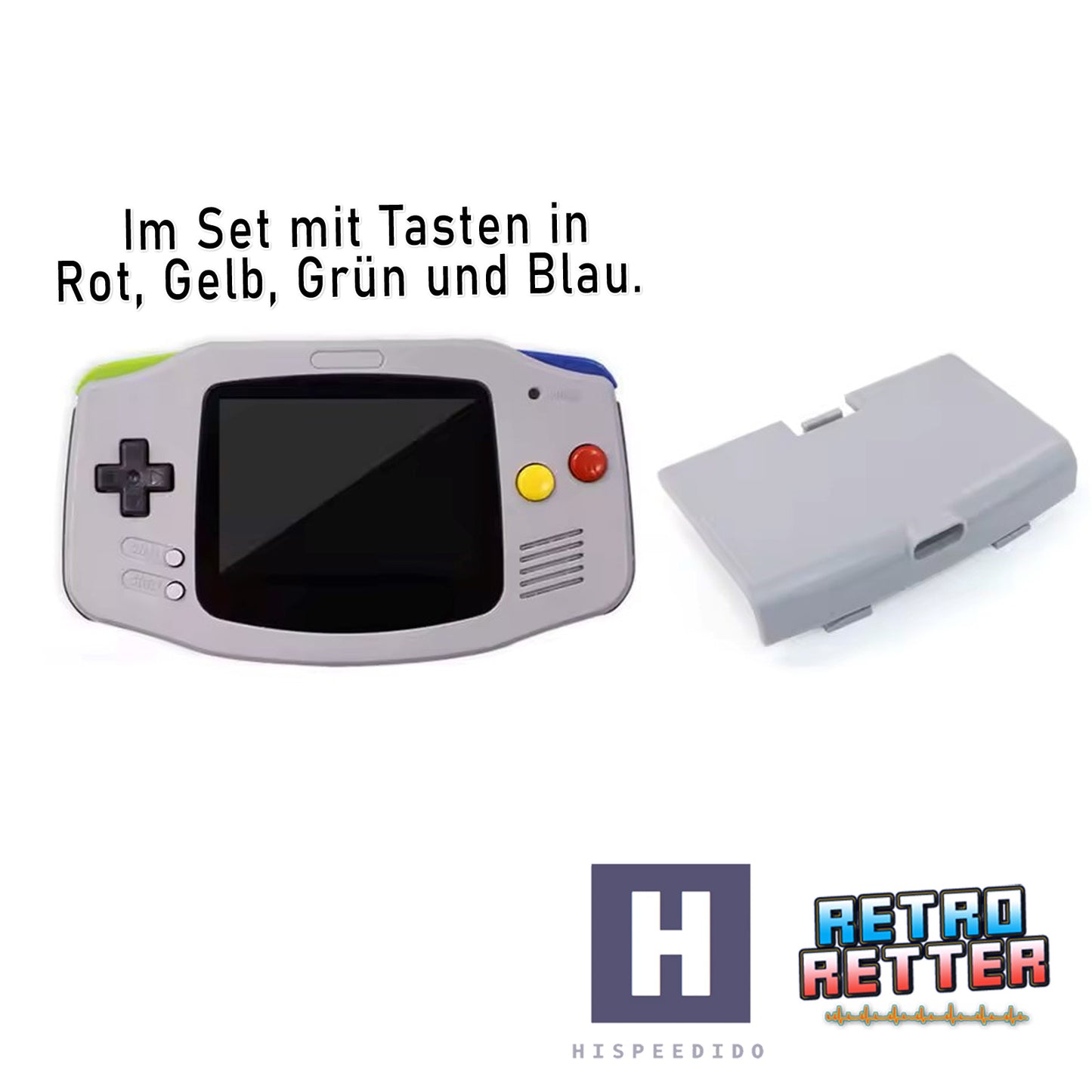 HISPEEDIDO GBA Gehäuse für IPS Display Set V5 / V2 für GameBoy Advance