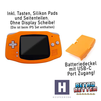 HISPEEDIDO GBA Gehäuse für IPS Display Set V5 / V2 für GameBoy Advance