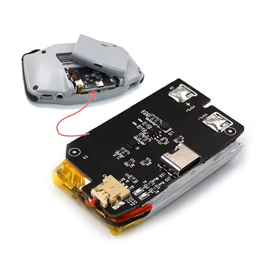 HISPEEDIDO GBA Akku USB-C Mod mit 1800 mAh für GameBoy Advance