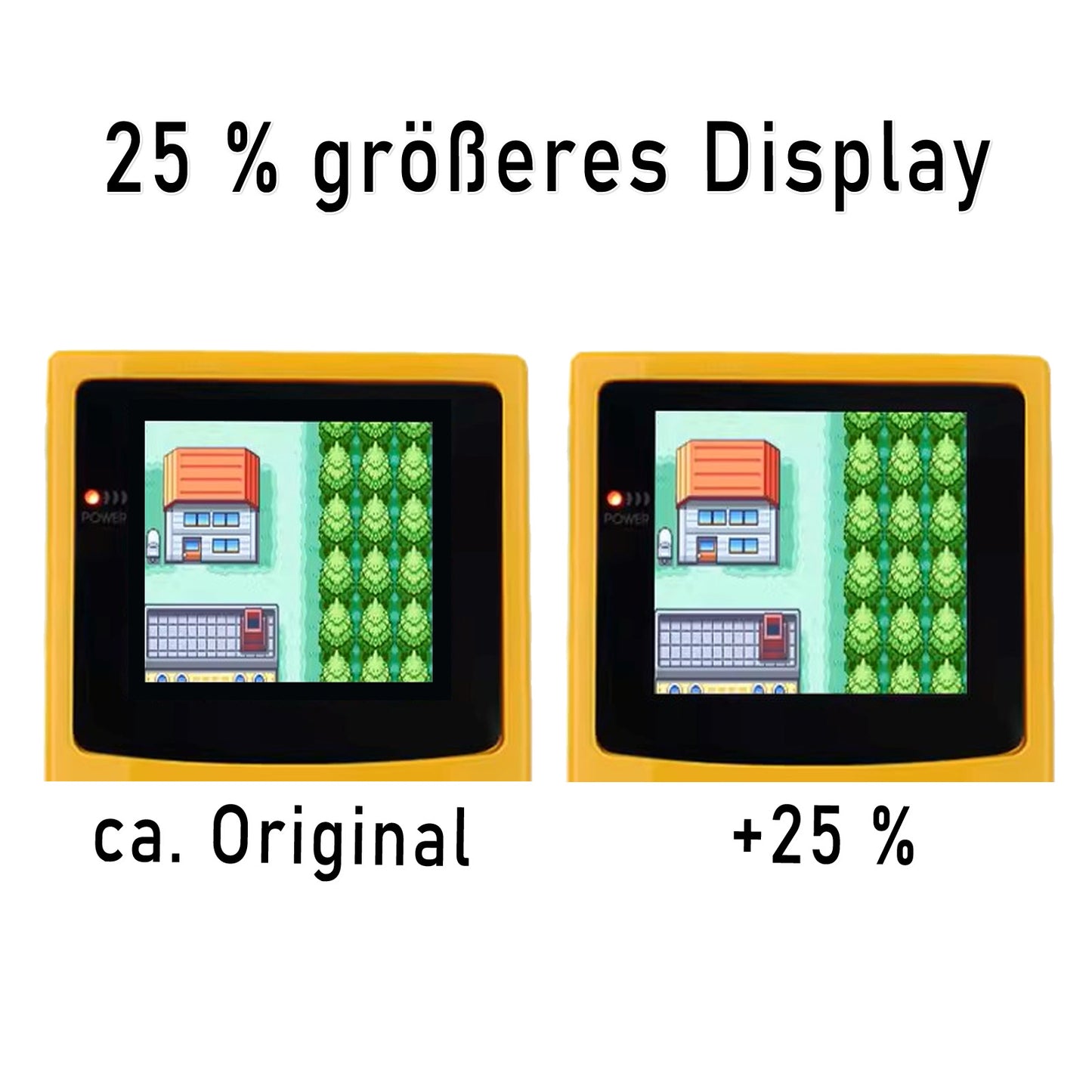 HISPEEDIDO GBC Laminated Q10 AMOLED Set mit OSD und XXL Display für GameBoy Color
