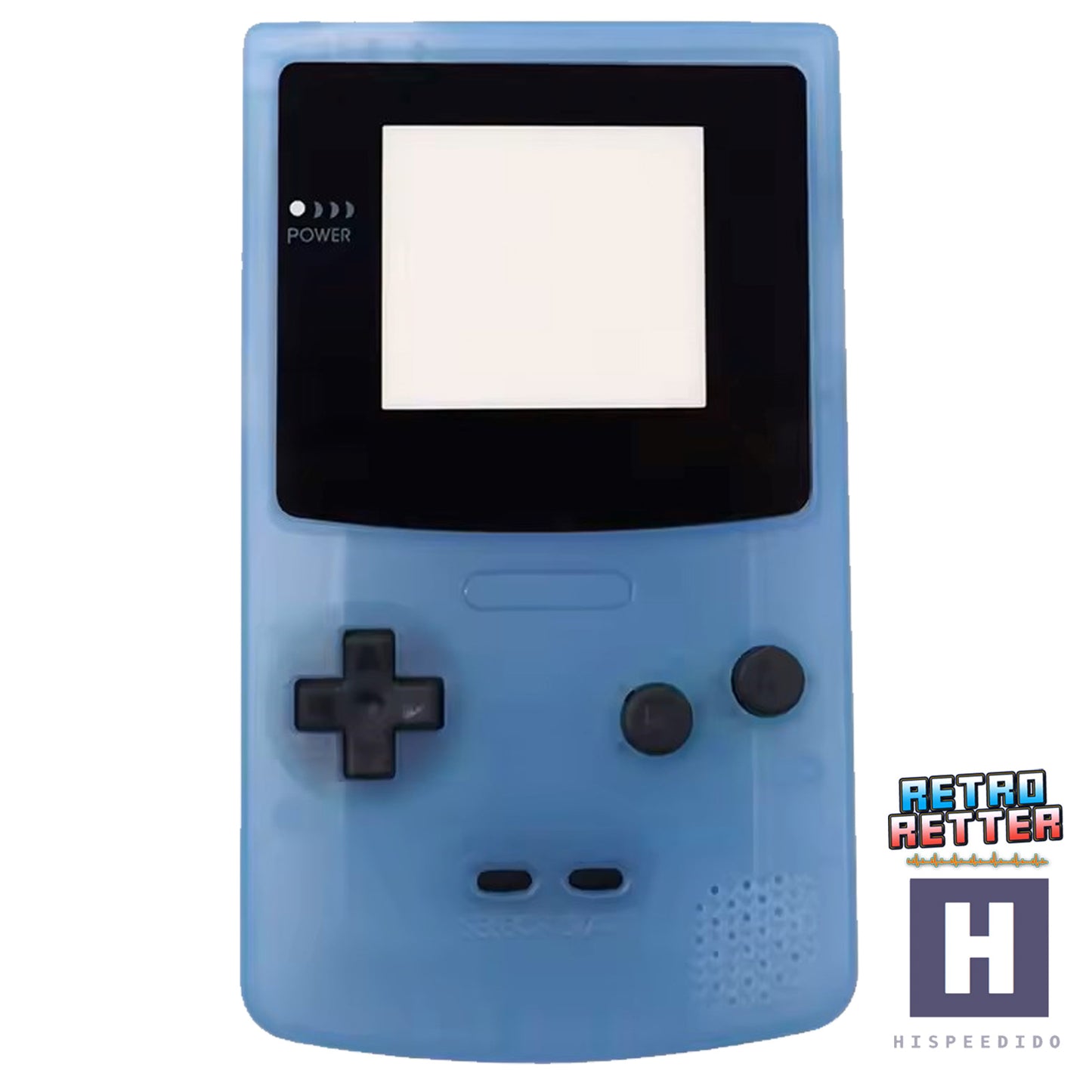 HISPEEDIDO GBC Gehäuse für Q10 AMOLED IPS Display Set für GameBoy Color