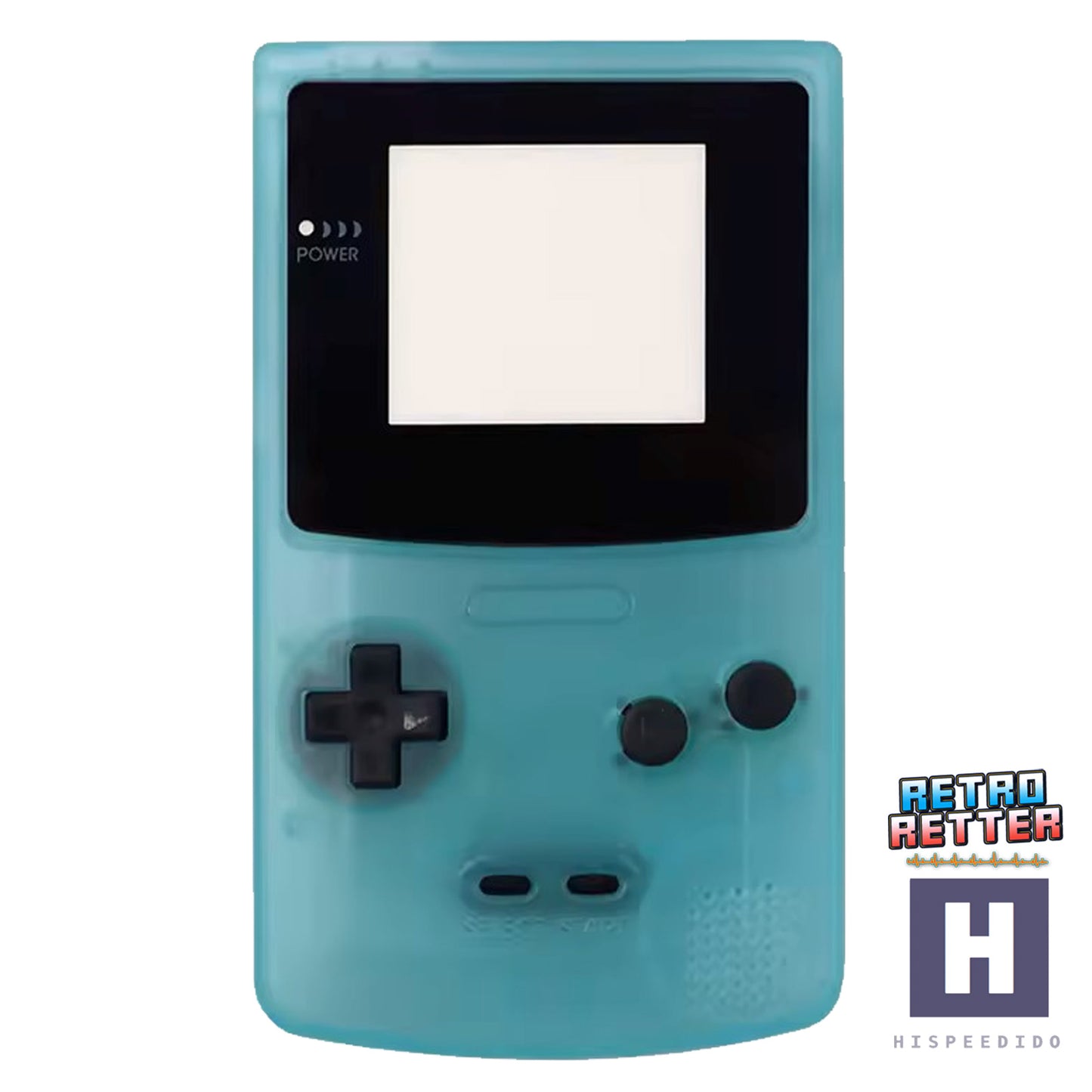 HISPEEDIDO GBC Gehäuse für Q10 AMOLED IPS Display Set für GameBoy Color