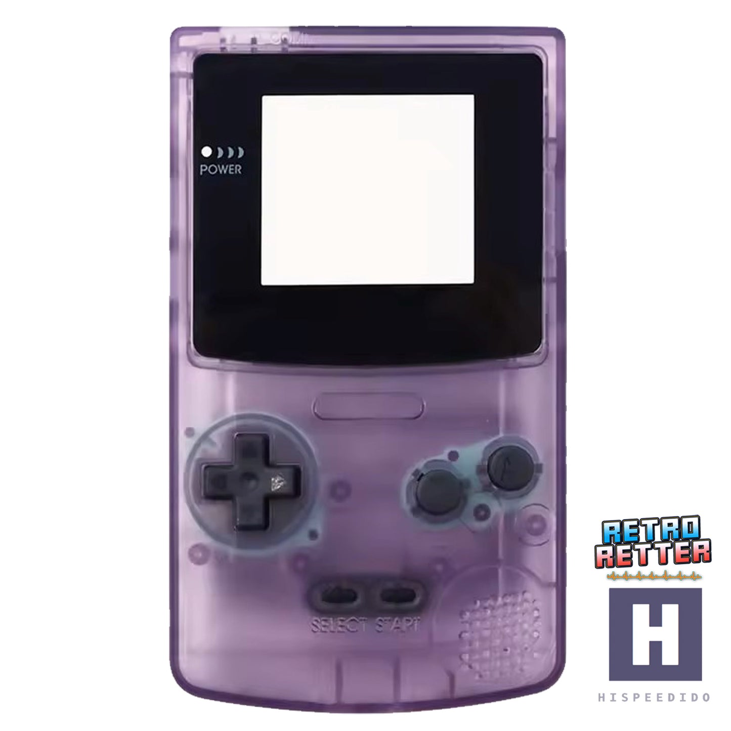 HISPEEDIDO GBC Gehäuse für Q10 AMOLED IPS Display Set für GameBoy Color